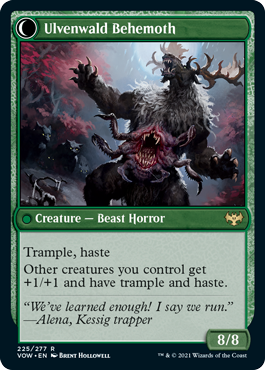 Ulvenwald Oddity // Ulvenwald Behemoth [225] [Innistrad: Crimson Vow] [Non-Foil]