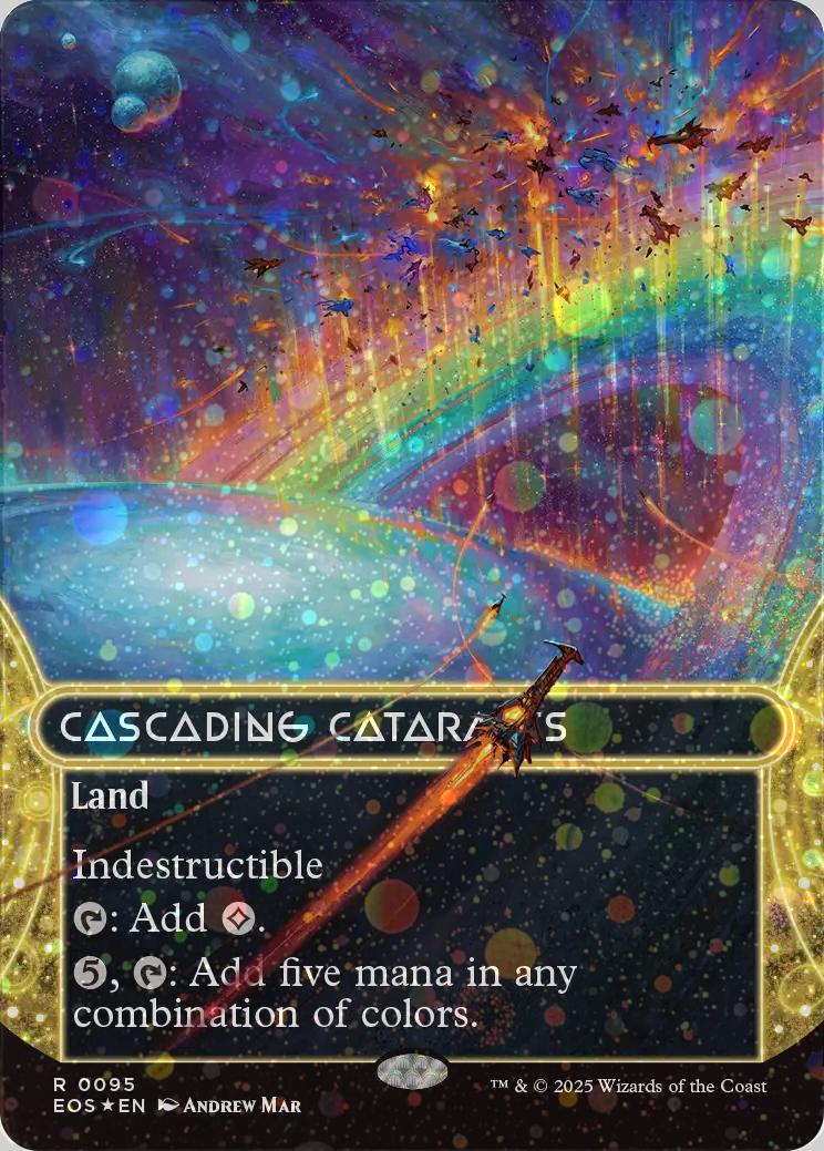 Cascading Cataracts [95] [Borderless] [Edge of Eternities: Stellar Sights] [Galaxy Foil]