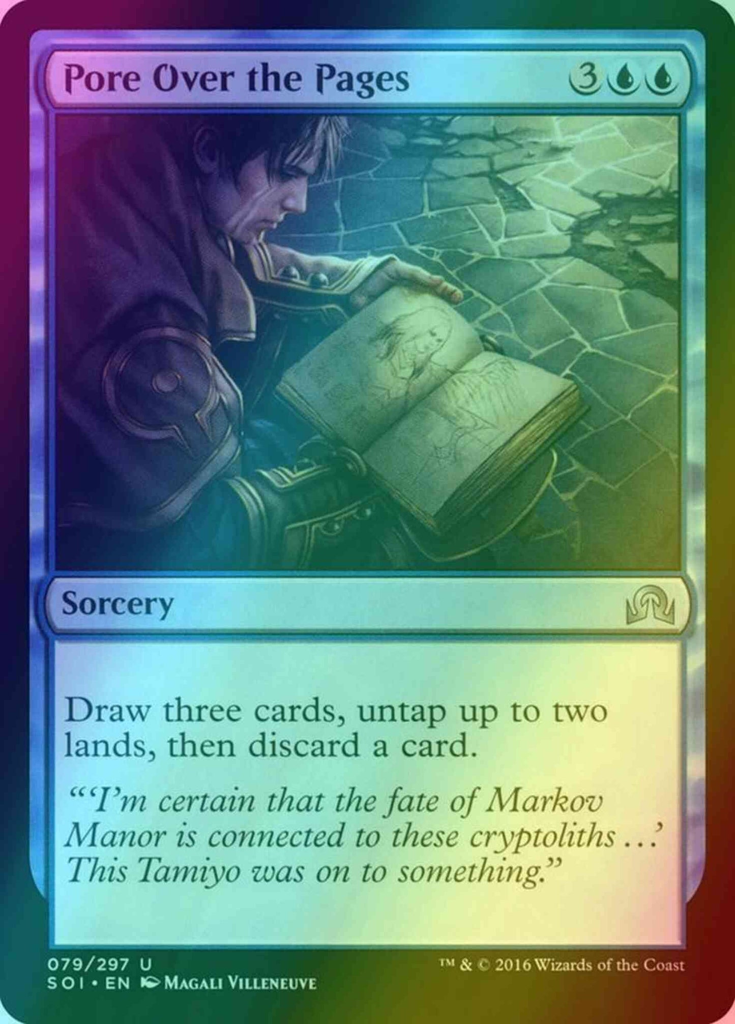 Pore Over the Pages [79] [Shadows over Innistrad] [Foil]