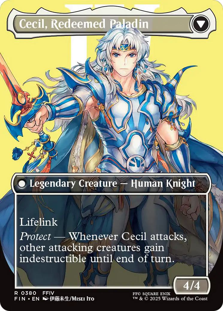 Cecil, Dark Knight // Cecil, Redeemed Paladin [380] [Borderless