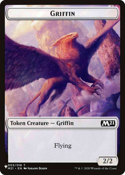 Griffin Token (03) // Warrior Token (17) [TM21-3] [M21/AKH Set Symbol] [The List] [Non-Foil]