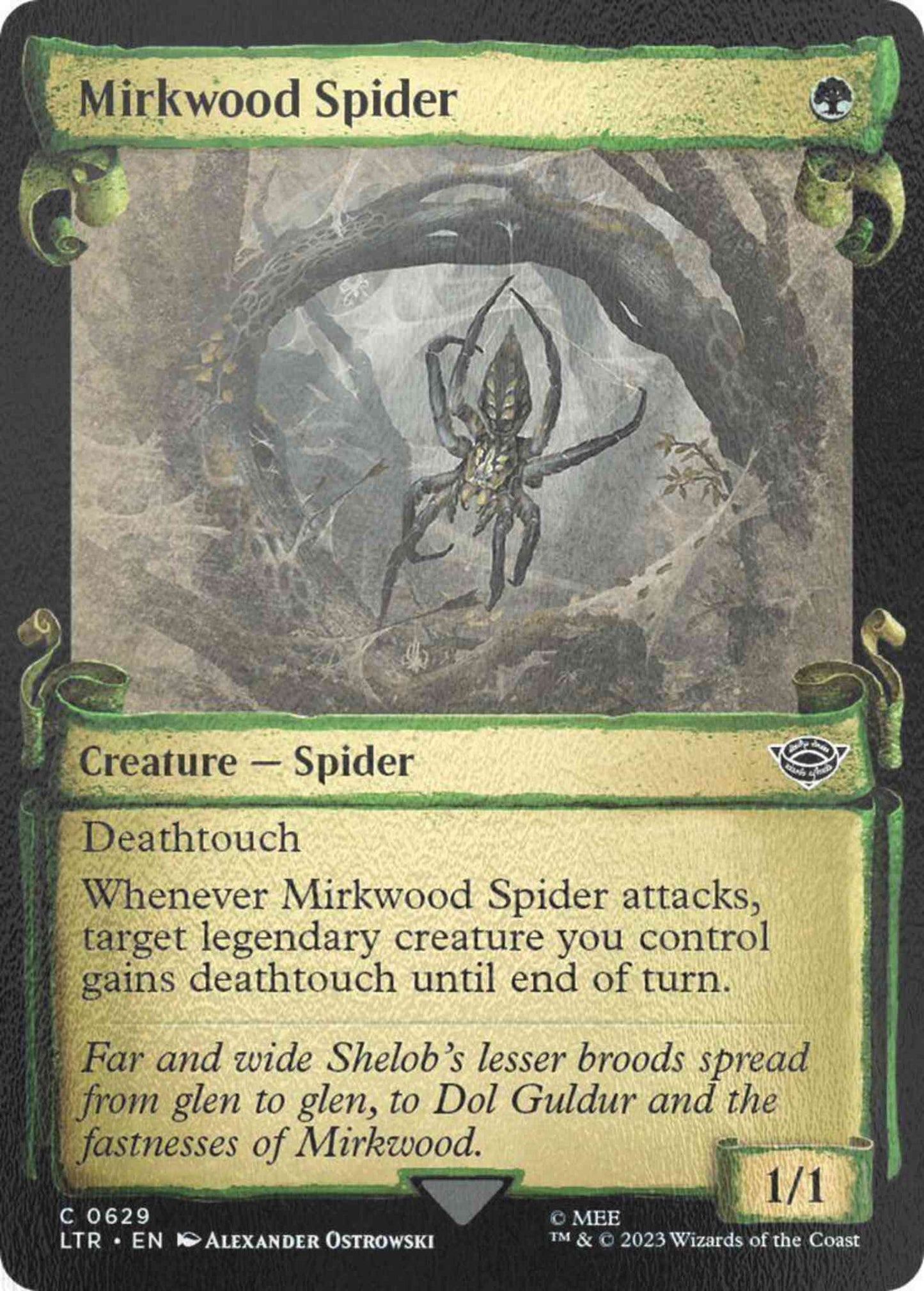 Mirkwood Spider [629] [Scrolls Showcase] [The Lord of the Rings: Tales of Middle-earth] [Silver Foil]