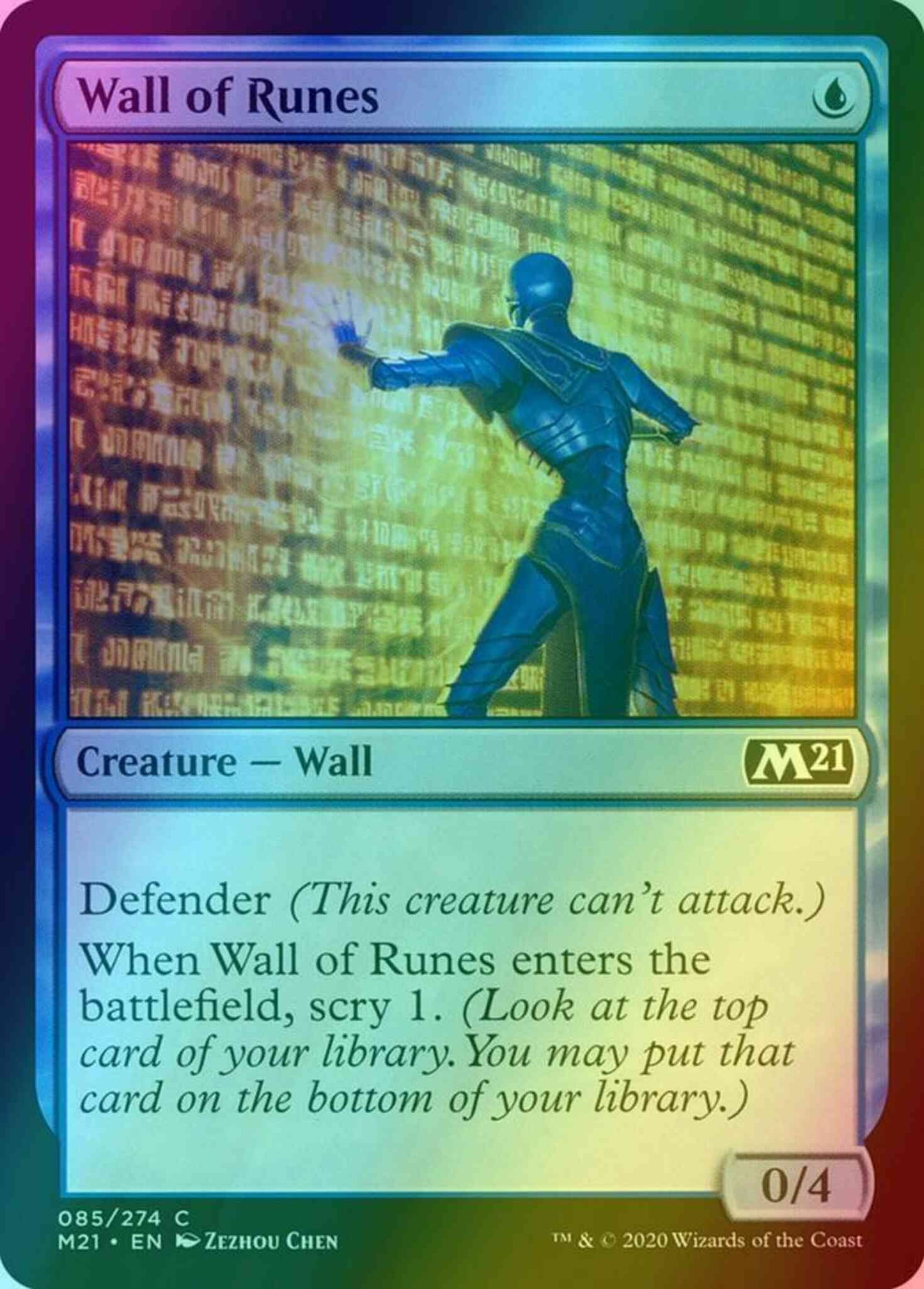 Wall of Runes [85] [Core Set 2021] [Foil]