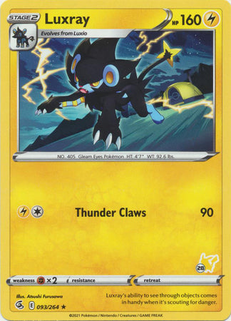 Luxray - 93/264 - Rare - Pikachu Stamp [ba02-PIK28] [Non-Holo]