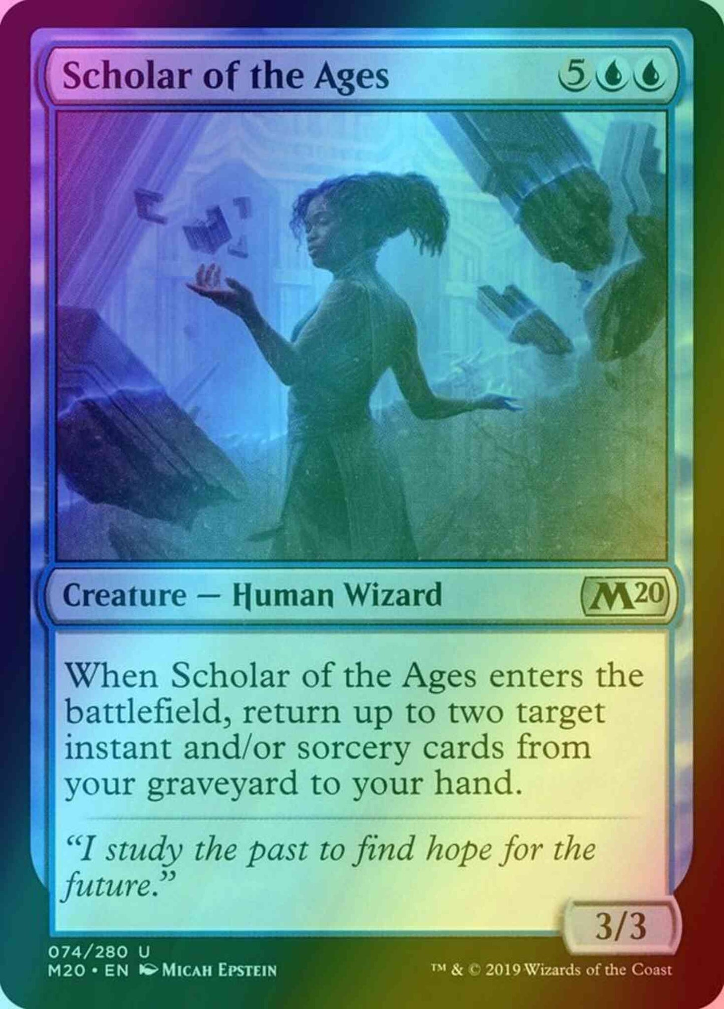 Scholar of the Ages [74] [Core Set 2020] [Foil]