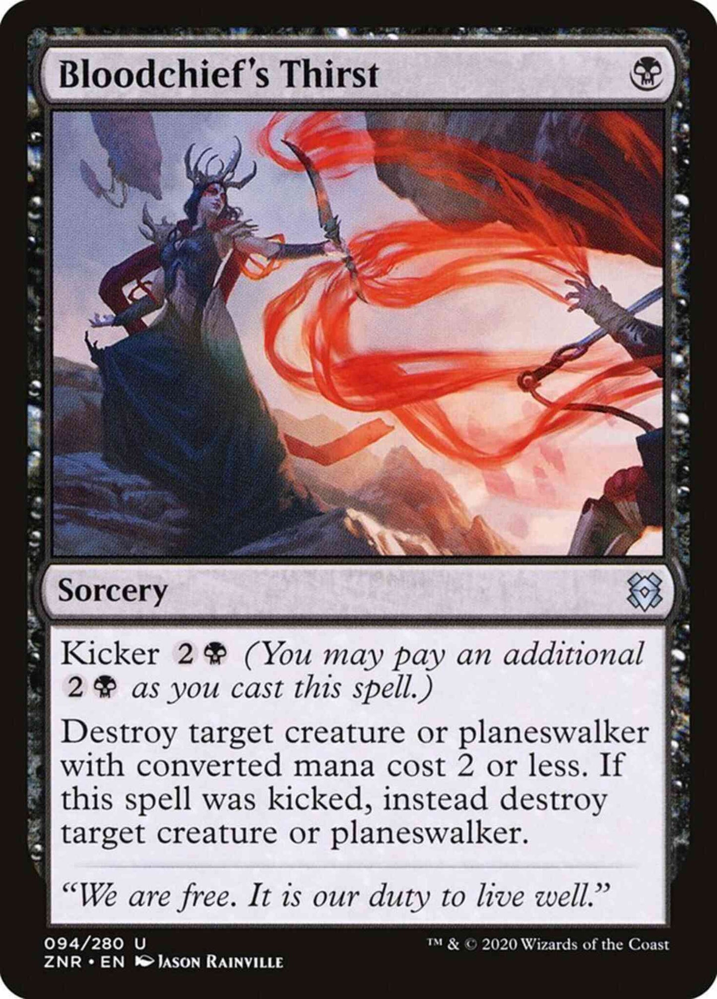 Bloodchief's Thirst [94] [Zendikar Rising] [Non-Foil]
