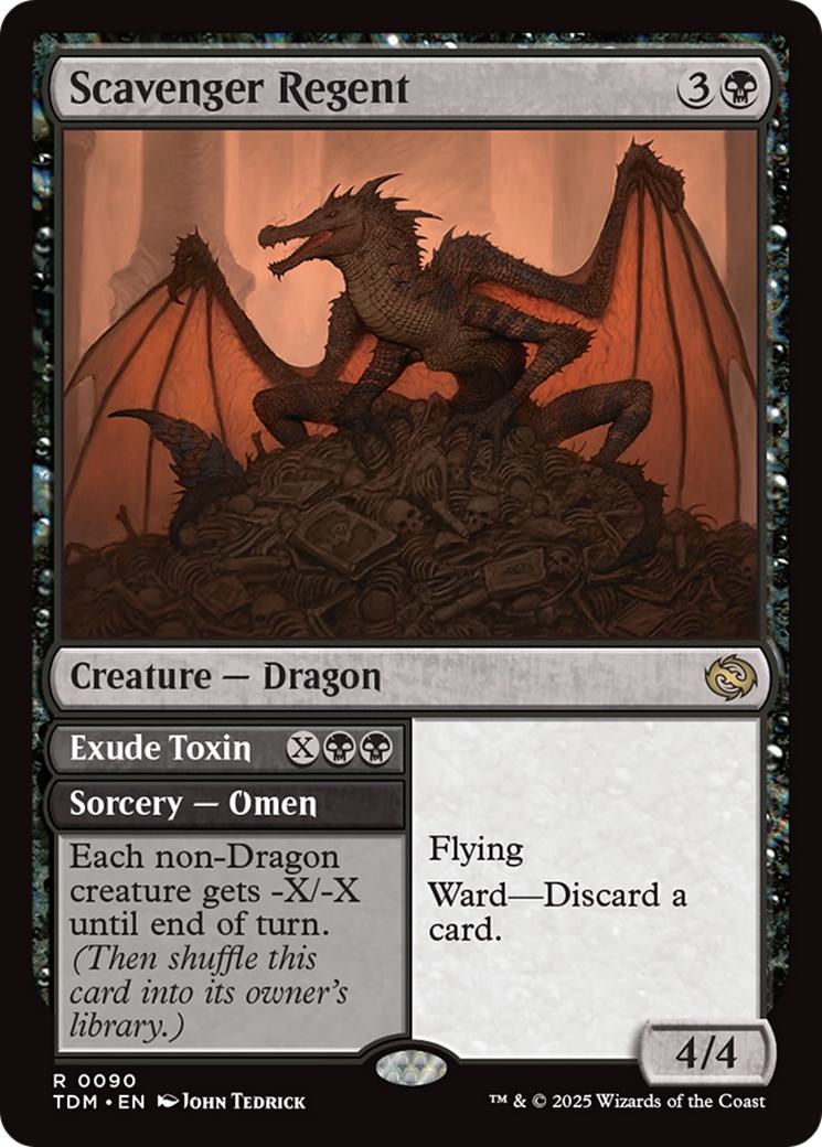 Scavenger Regent // Exude Toxin [90] [Tarkir: Dragonstorm] [Non-Foil]