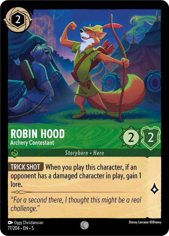 Robin Hood - Archery Contestant - 77/204 [Shimmering Skies] [Non-Foil]