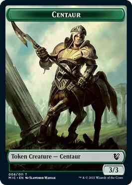 Centaur Token (08) // Wolf Token (13) [Innistrad: Midnight Hunt: Commander: Tokens] [Non-Foil]