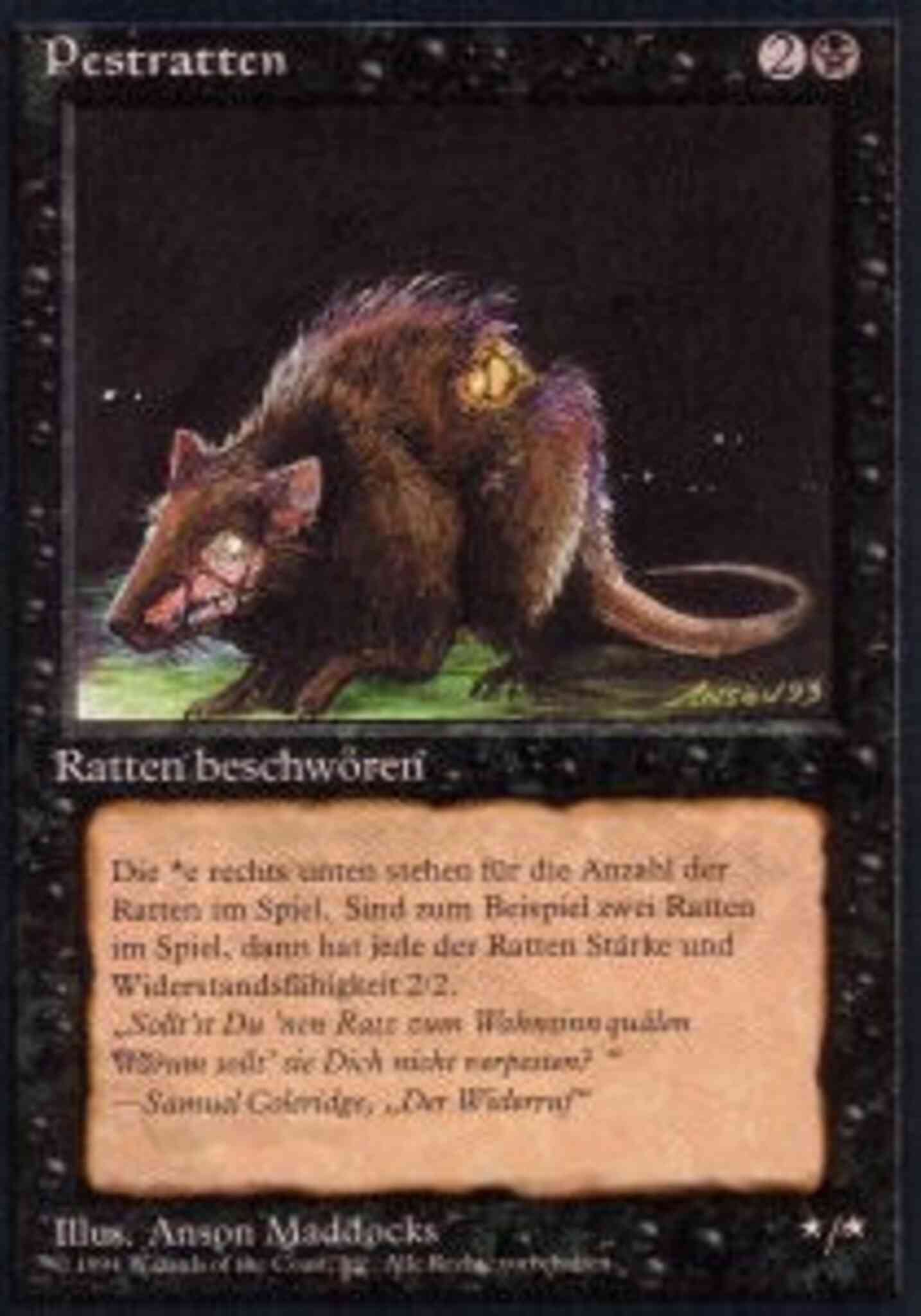 Plague Rats - German [123] [Foreign Black Border: German] [Non-Foil]