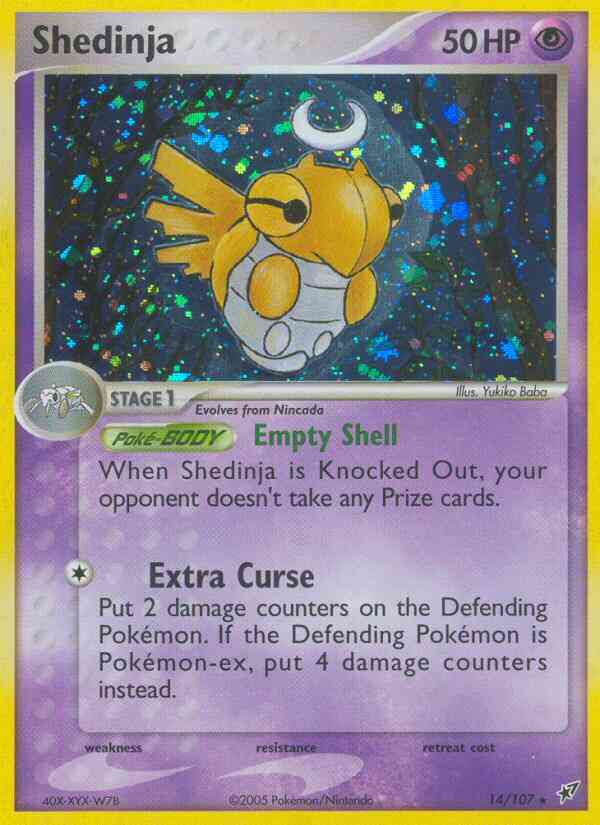 Shedinja - 14/107 - Rare Holo [ex8-14] [Holo]