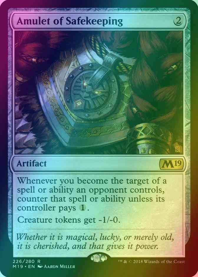 Amulet of Safekeeping [226] [Core Set 2019] [Foil]