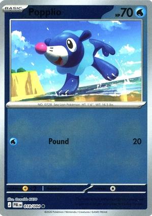 Popplio - 018/084 - Common [me05-018] [Reverse Holo]