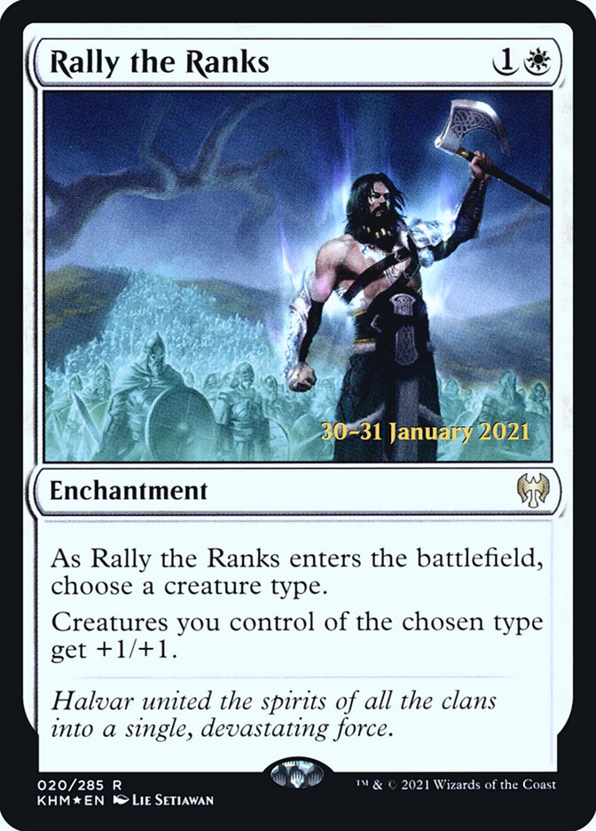 Rally the Ranks [Prerelease] [20s] [Kaldheim Promos] [Foil]