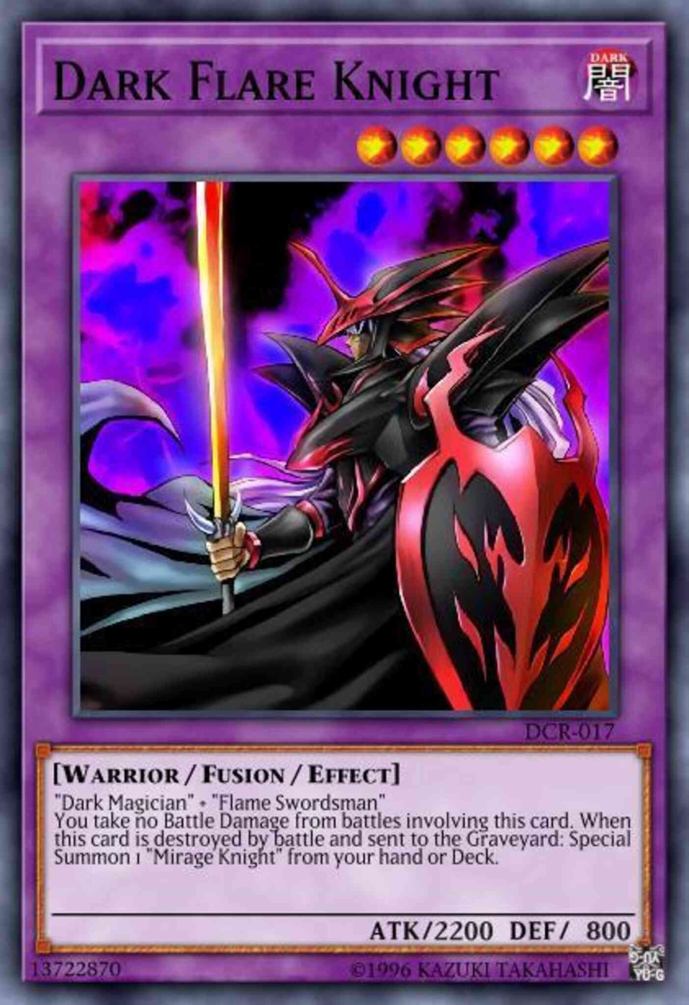 Dark Flare Knight - DCR-017 - Super Rare - Unlimited
