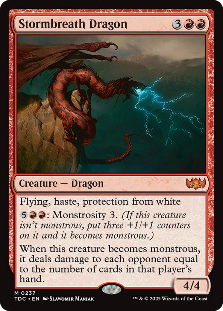 Stormbreath Dragon [237] [Tarkir: Dragonstorm: Commander] [Non-Foil]
