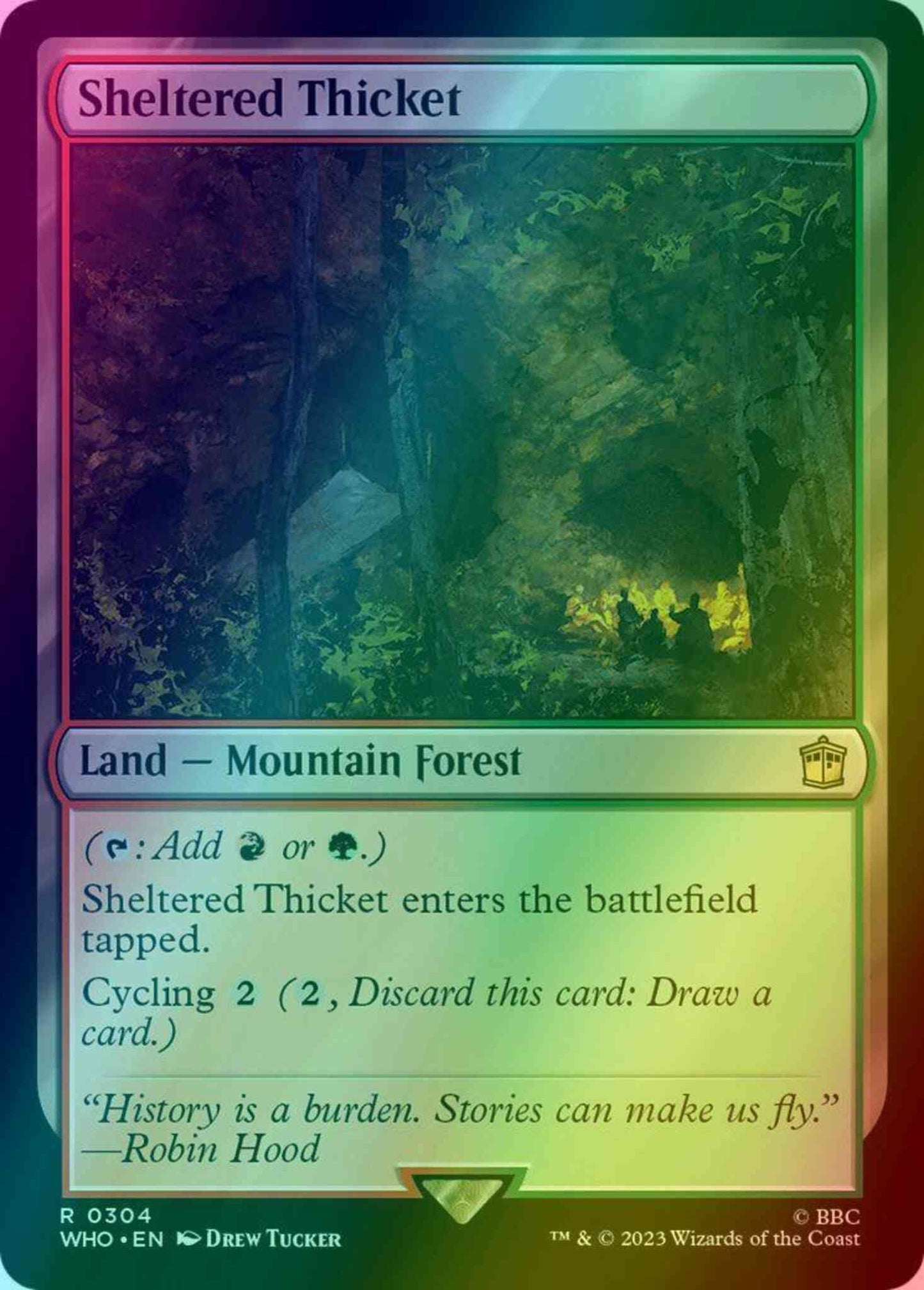 Sheltered Thicket [304] [Universes Beyond: Doctor Who] [Foil]