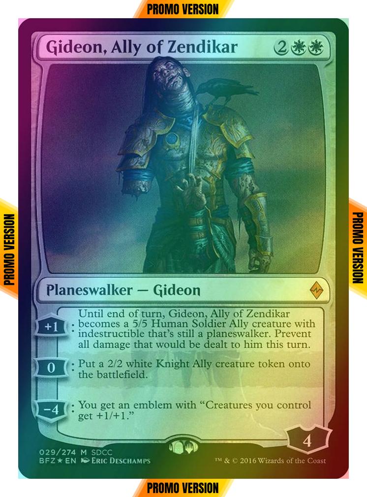 Gideon, Ally of Zendikar [29] [San Diego Comic-Con 2016] [Foil]