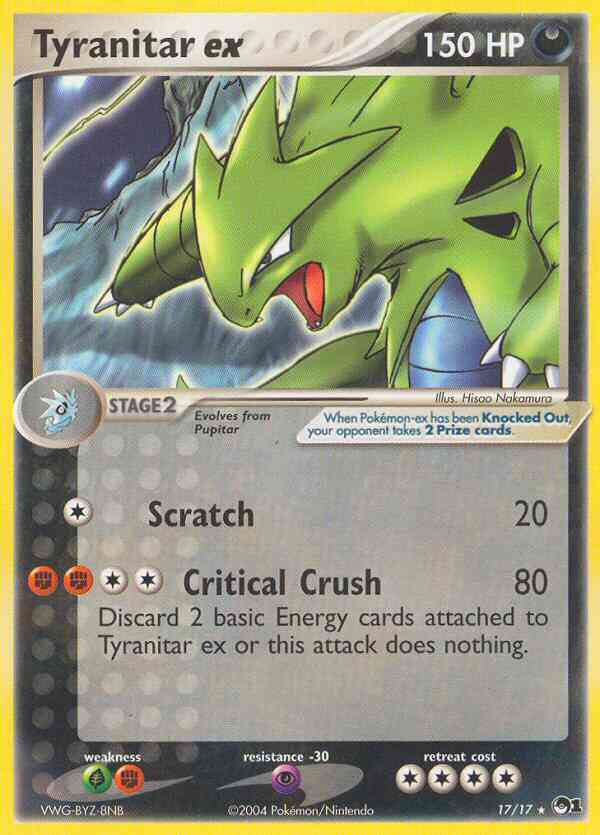 Tyranitar ex - 17/17 - Rare [pop1-17] [Holo]