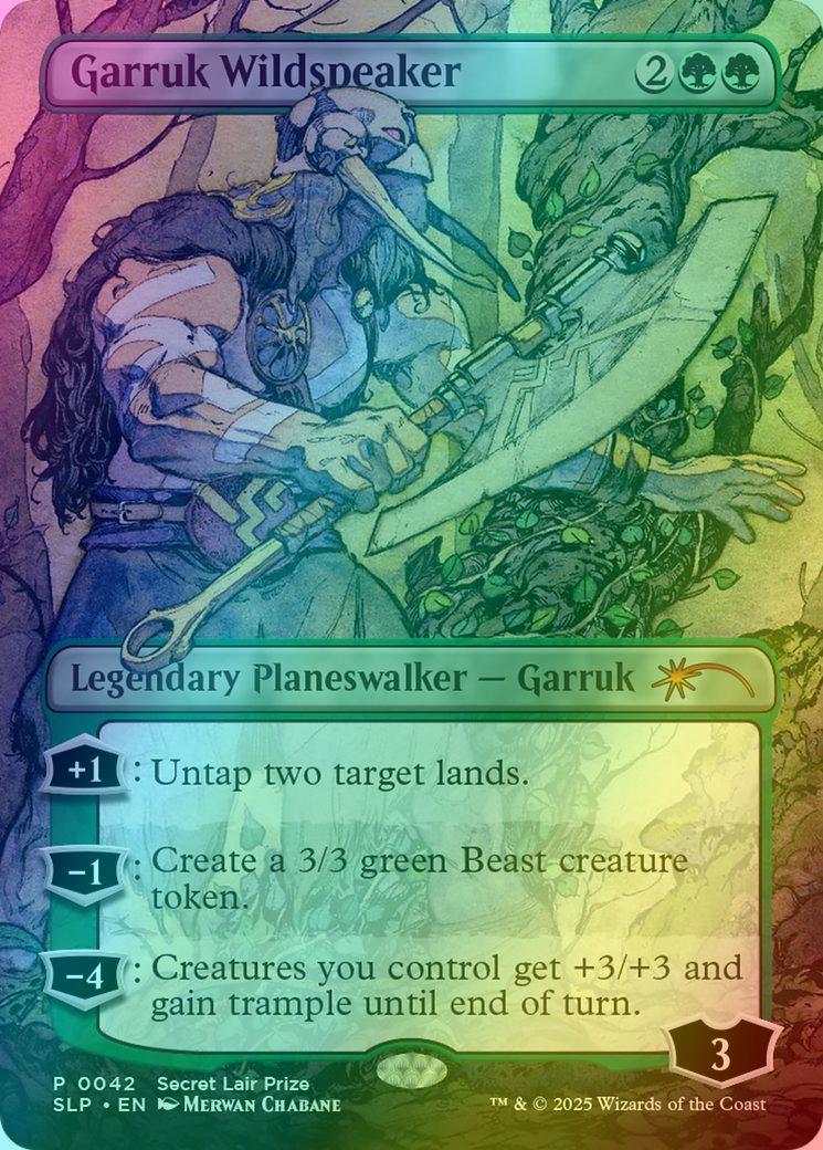 Garruk Wildspeaker [0042] [Borderless] [Secret Lair Showdown] [Foil]