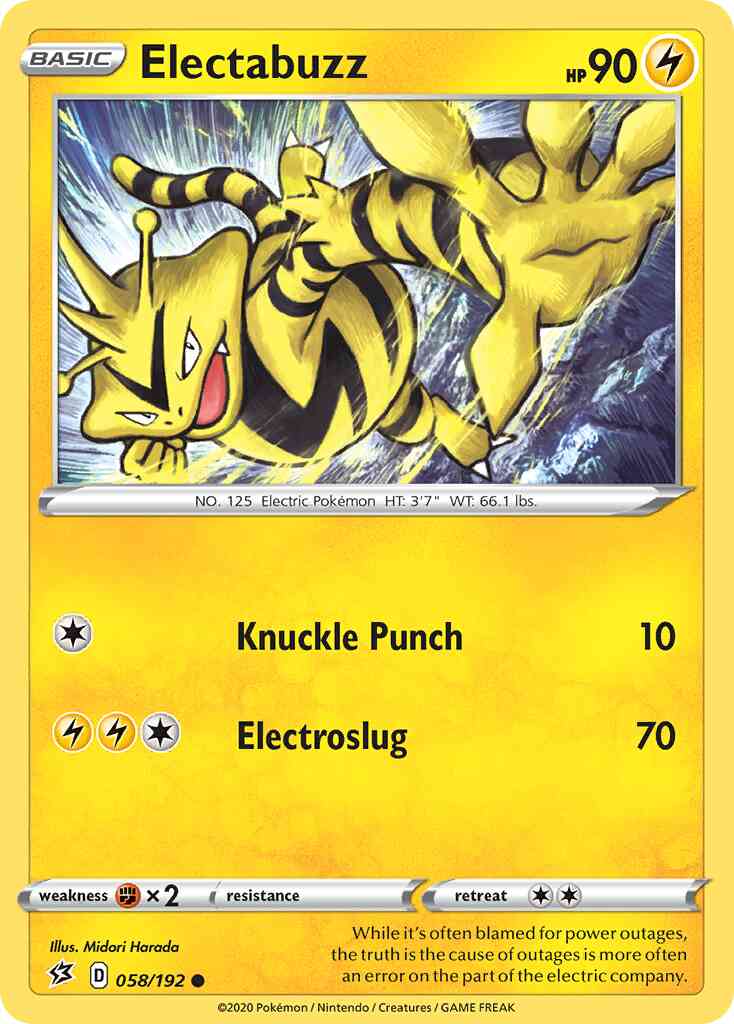 Electabuzz - 058/192 - Common [swsh2-058] [Non-Holo]
