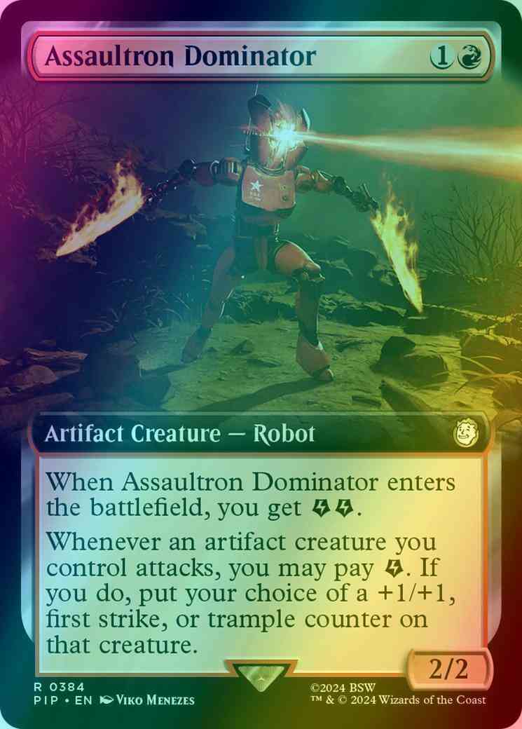Assaultron Dominator [384] [Extended Art] [Fallout] [Foil]