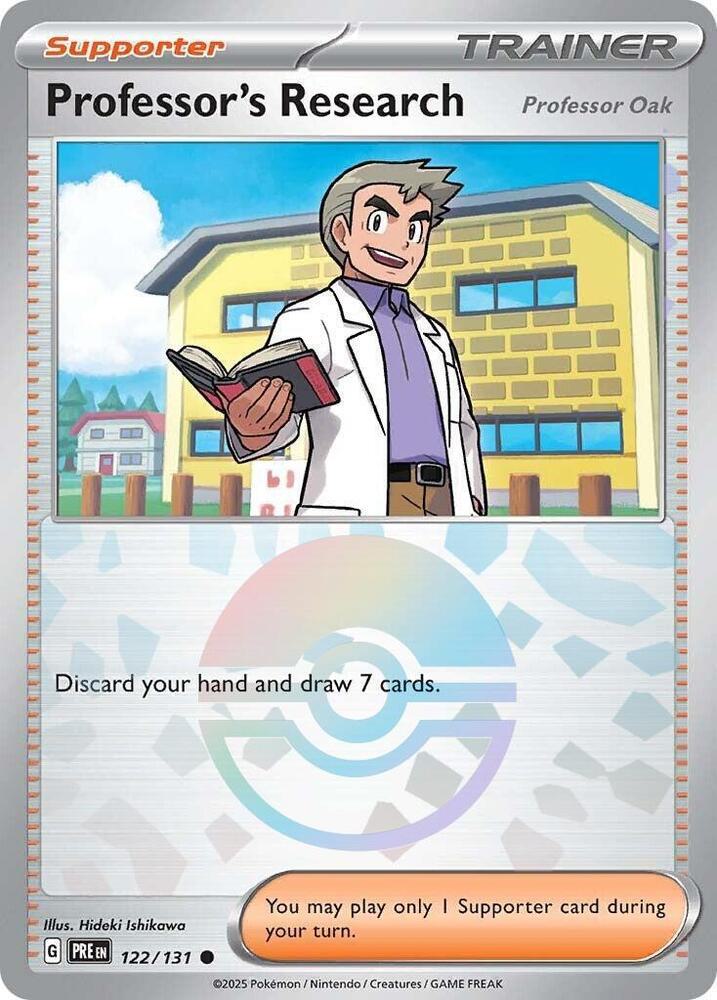 Professor's Research - Professor Oak - Poké Ball Pattern - 122/131 - Common [sv085-122] [Reverse Holo]