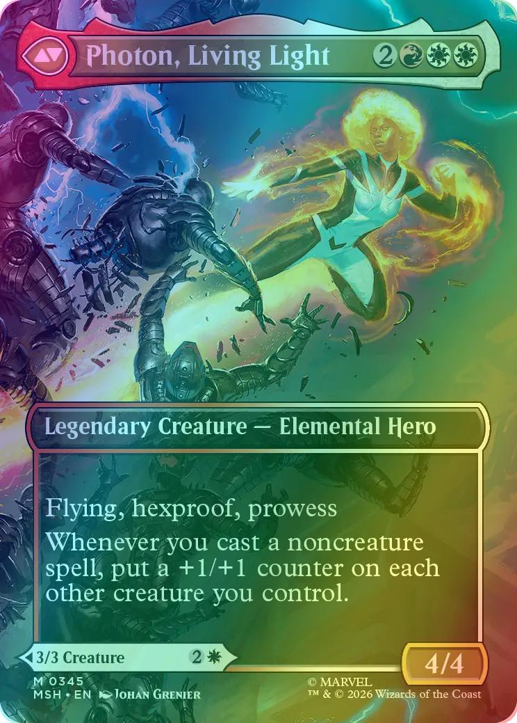 Monica Rambeau // Photon, Living Light [345] [Borderless] [Scene] [Marvel Super Heroes] [Foil]