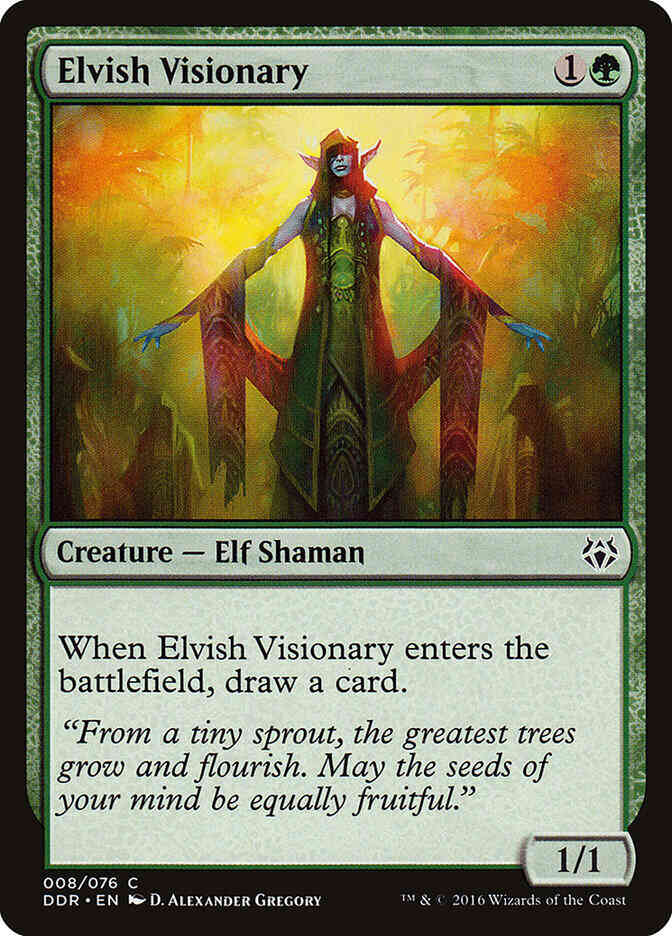 Elvish Visionary [8] [Duel Decks Nissa vs Ob Nixilis] [Non-Foil]