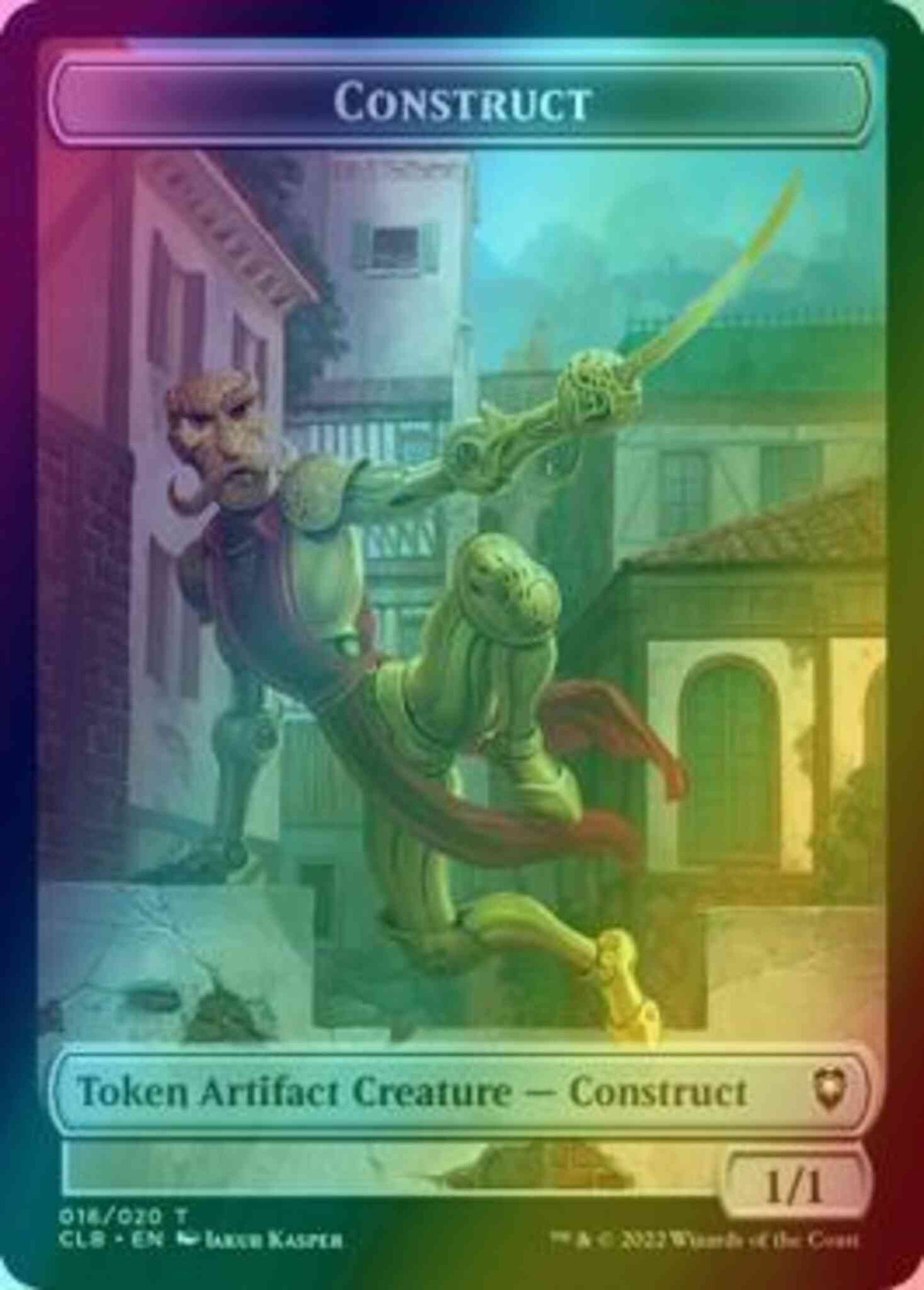 Construct Token (16) // Treasure Token (17) [Commander Legends: Battle for Baldur's Gate: Tokens] [Foil]