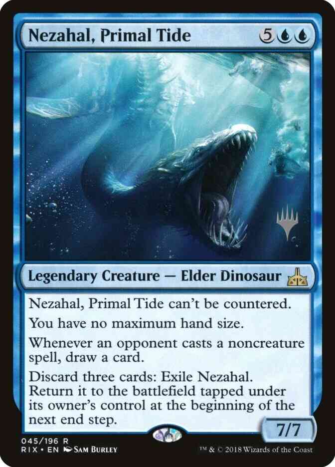 Nezahal, Primal Tide [45p] [Promo Pack] [Rivals of Ixalan Promos] [Foil]