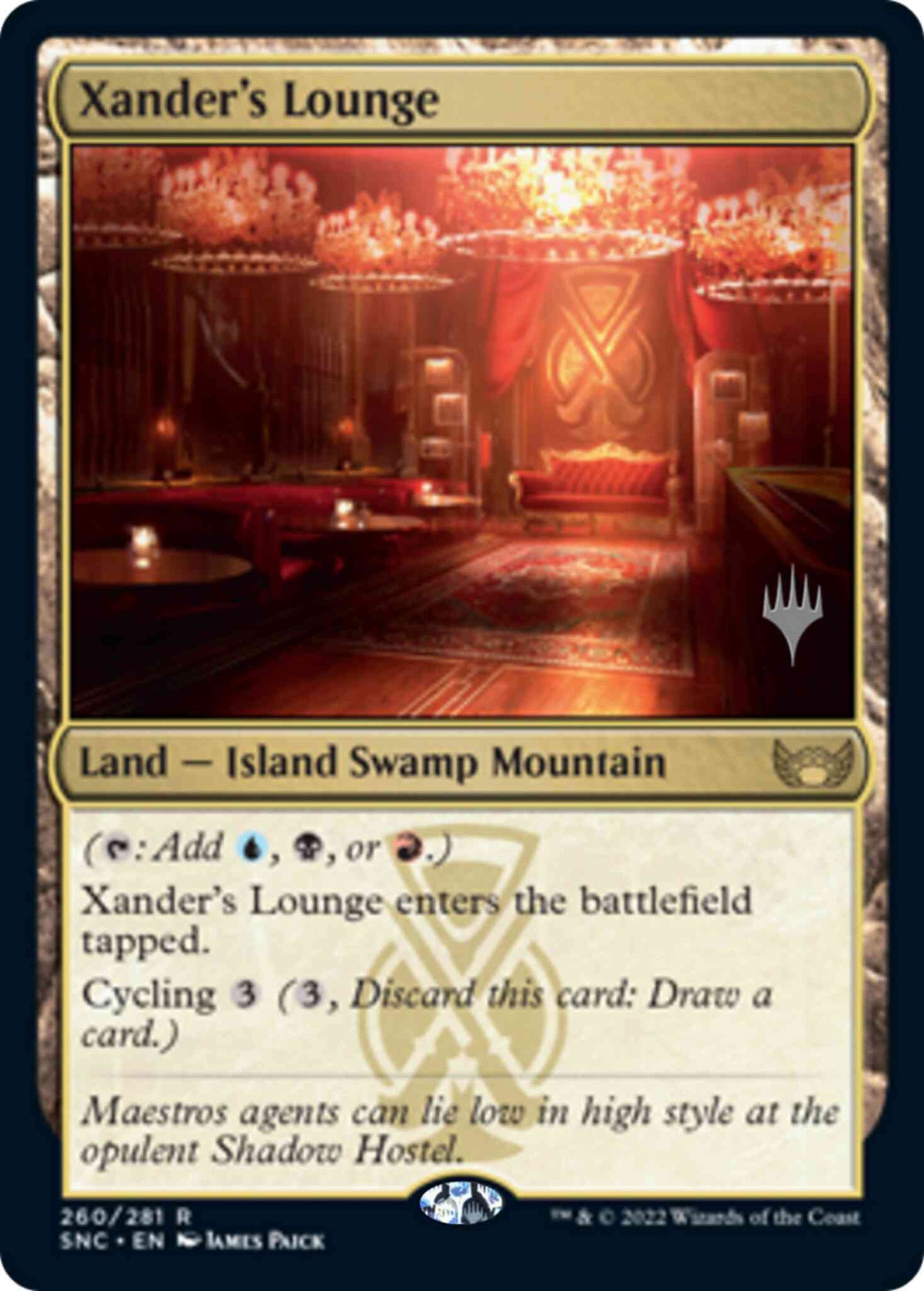 Xander's Lounge [Promo Pack] [260p] [Streets of New Capenna: Promos] [Non-Foil]
