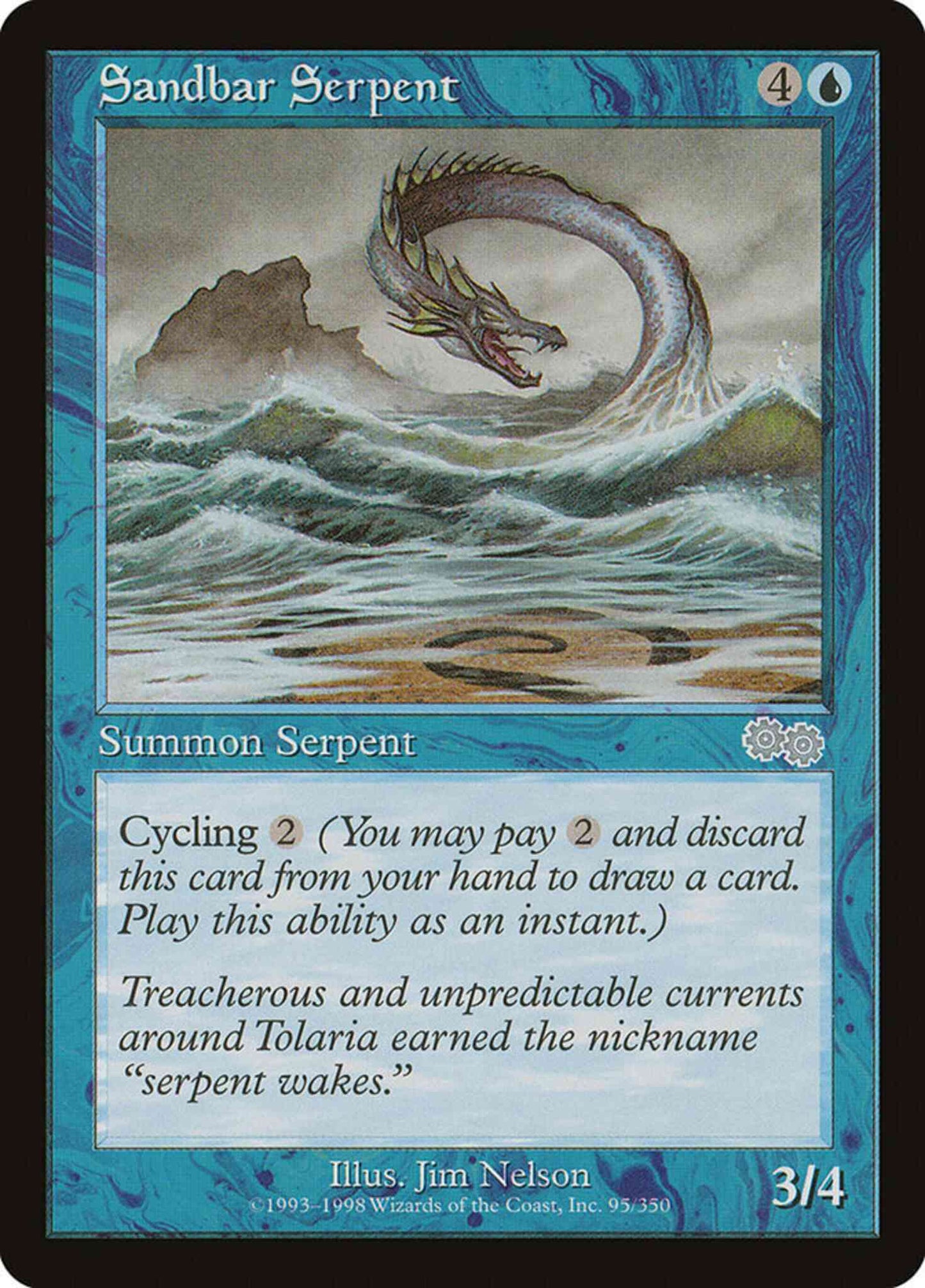 Sandbar Serpent [95] [Urza's Saga] [Non-Foil]