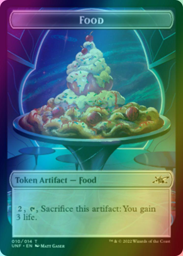 Clown Robot Token (02) // Food Token (10) [Unfinity: Tokens] [Foil]