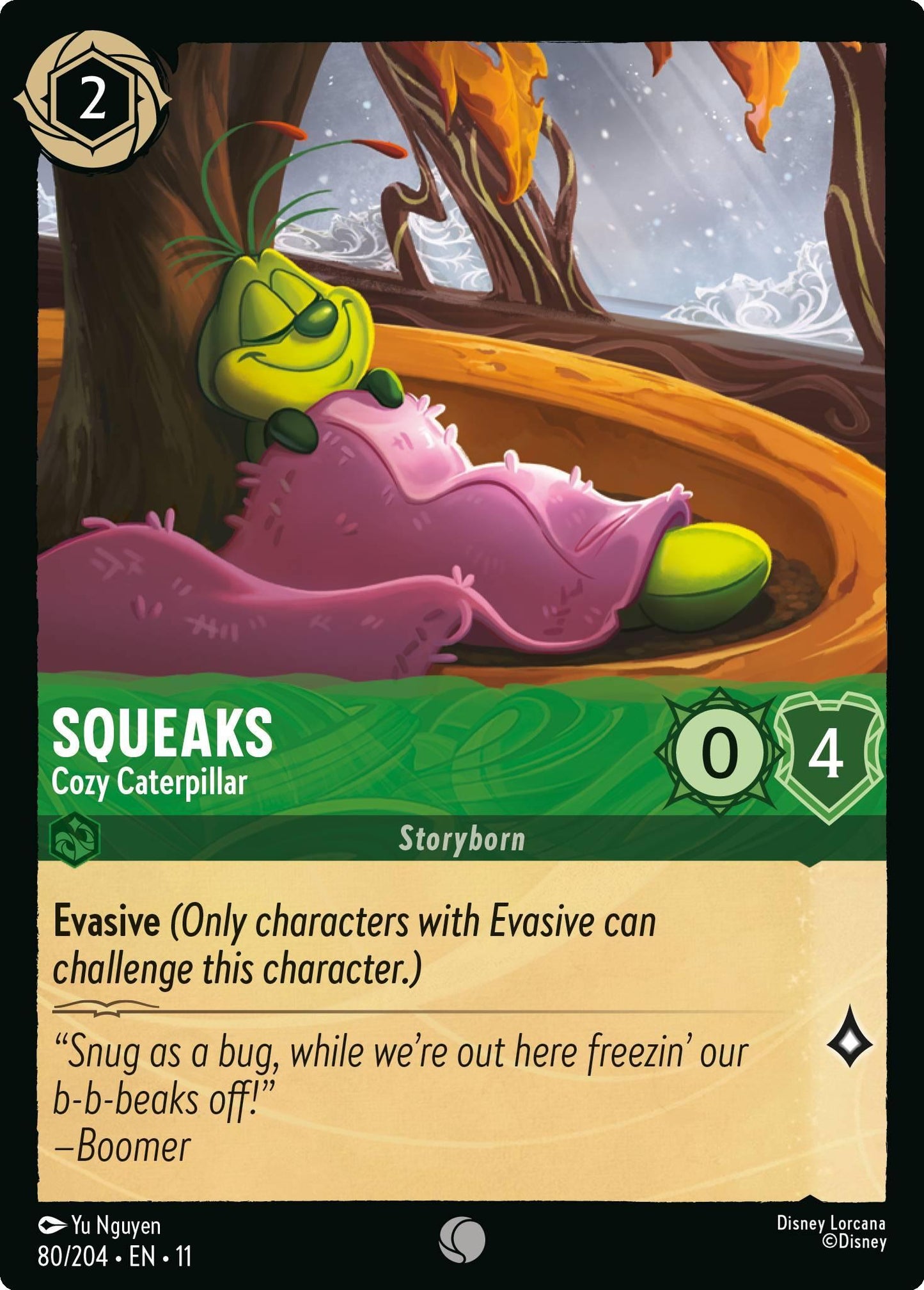 Squeaks - Cozy Caterpillar - 80/204 [Winterspell] [Non-Foil]