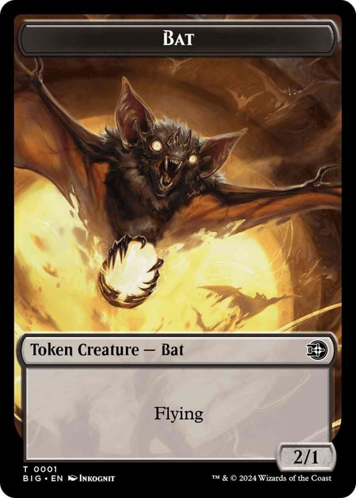 Bat Token [01] [The Big Score: Tokens] [Non-Foil]