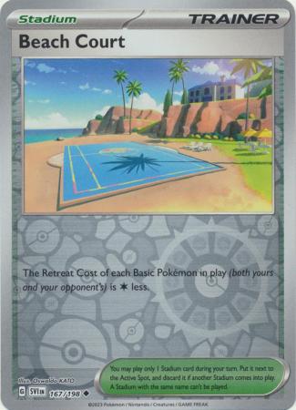 Beach Court - 167/198 - Uncommon [sv01-167] [Reverse Holo]