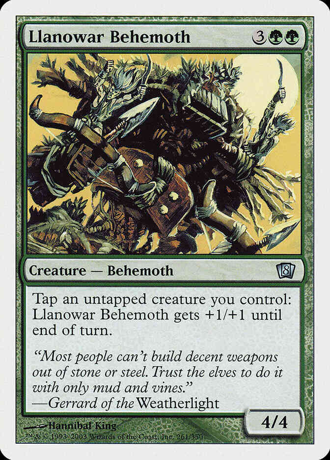 Llanowar Behemoth [261] [Eighth Edition] [Non-Foil]