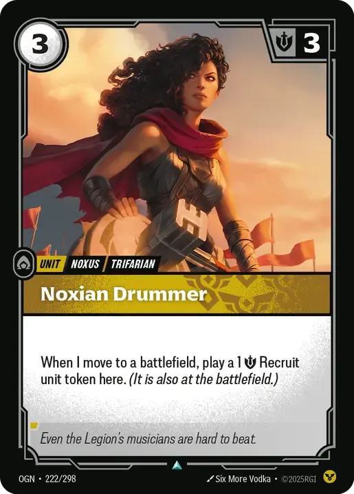 Noxian Drummer - 222/298 [Origins] [Non-Foil]
