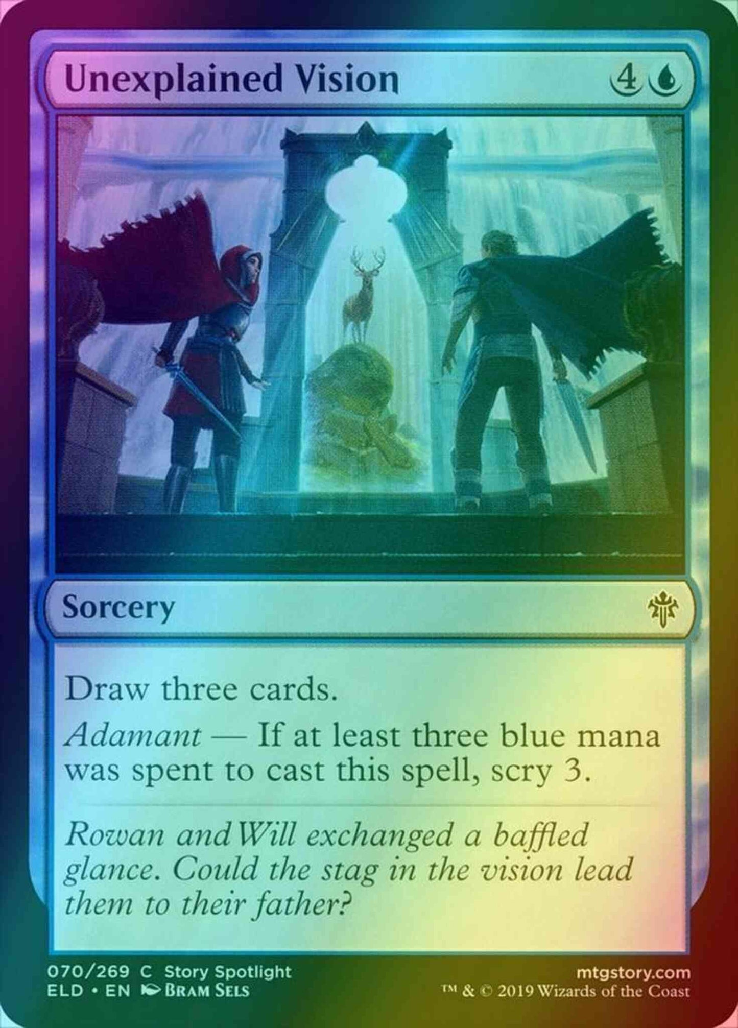 Unexplained Vision [70] [Throne of Eldraine] [Foil]