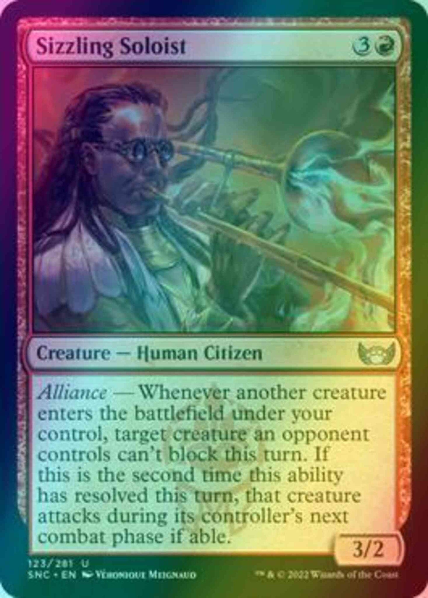 Sizzling Soloist [123] [Streets of New Capenna] [Foil]