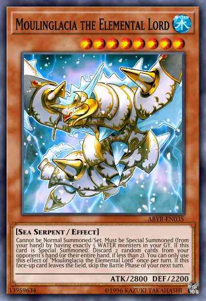 Moulinglacia the Elemental Lord - ABYR-EN035 - Secret Rare - Unlimited