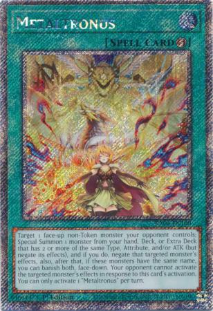 Metaltronus - RA04-EN100 - Platinum Secret Rare - 1st Edition