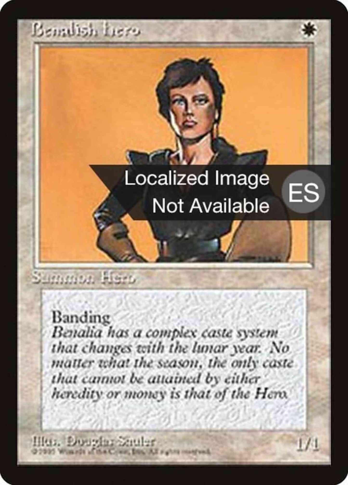 Benalish Hero - Portuguese [7] [Fourth Edition Black Border: Portuguese] [Non-Foil]
