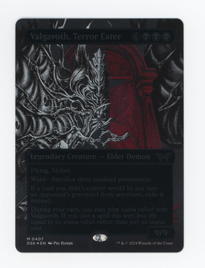 Valgavoth, Terror Eater — Borderless|Double Exposure|Textured Foil — ID 18074