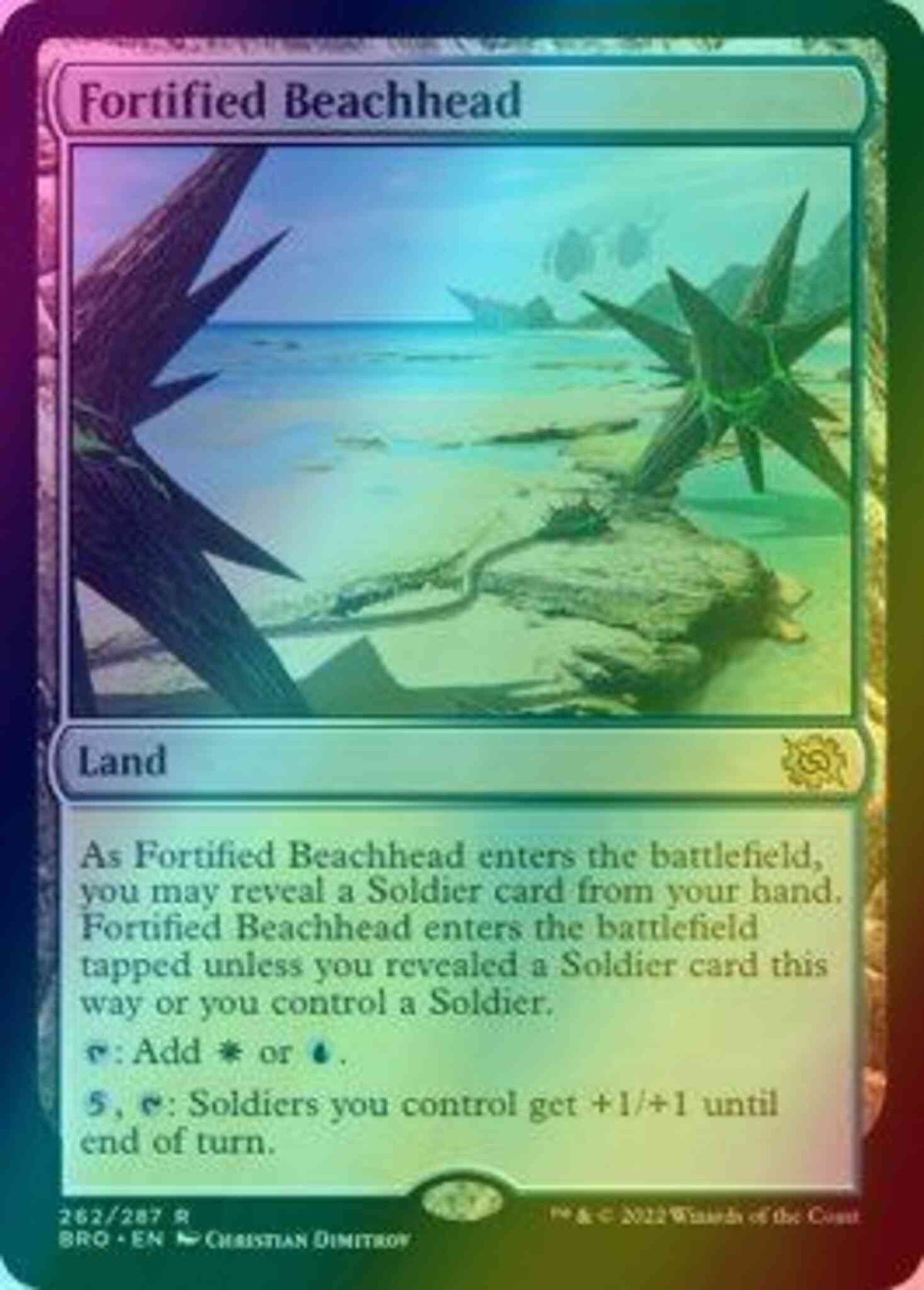 Fortified Beachhead [262] [The Brothers' War] [Foil]