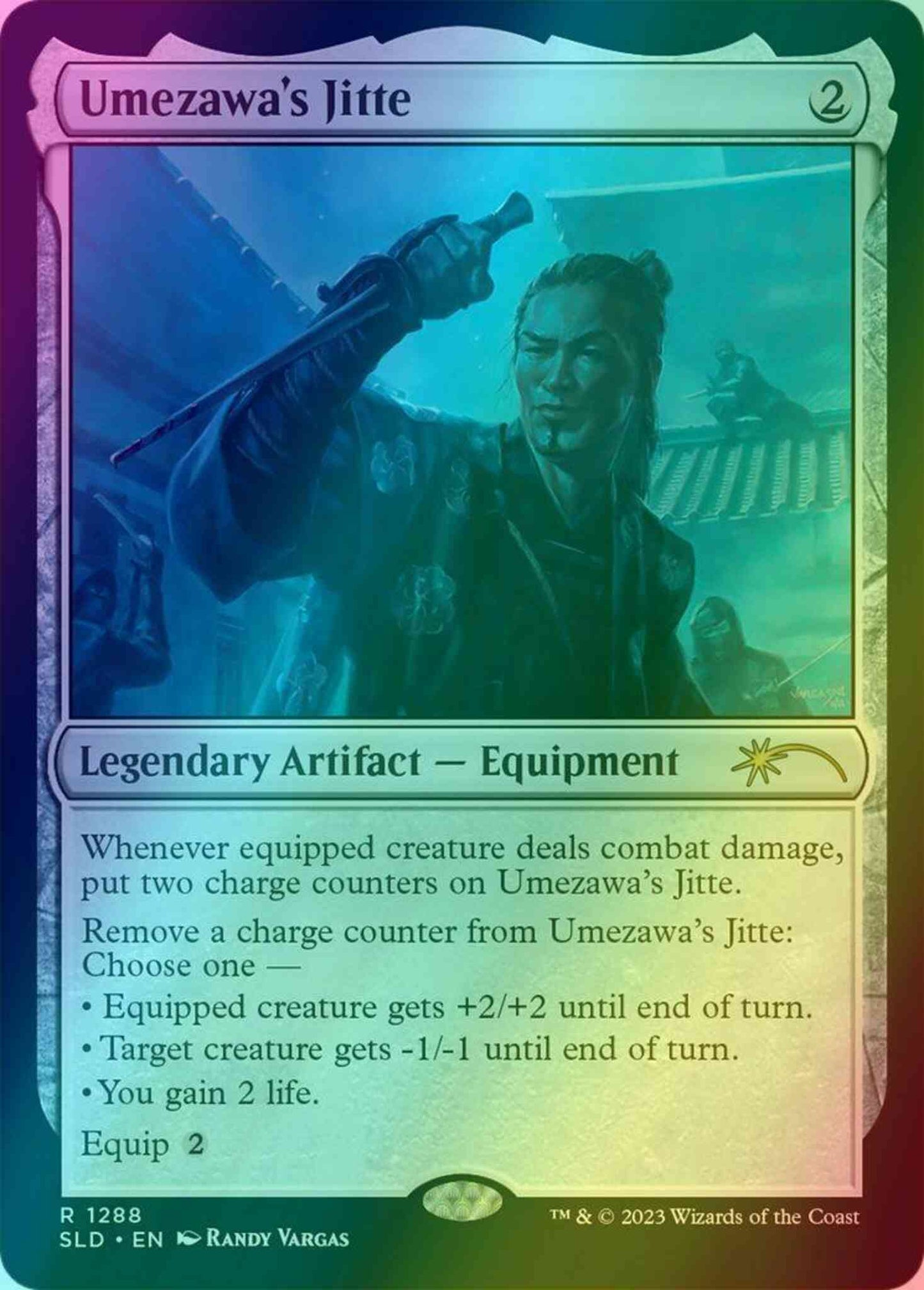 Umezawa's Jitte [1288] [Randy Vargas] [Secret Lair Drop] [Foil]