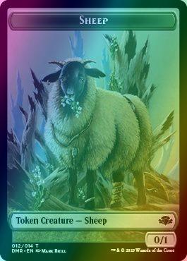 Elephant Token (09) // Sheep Token (12) [Dominaria Remastered: Tokens] [Foil]