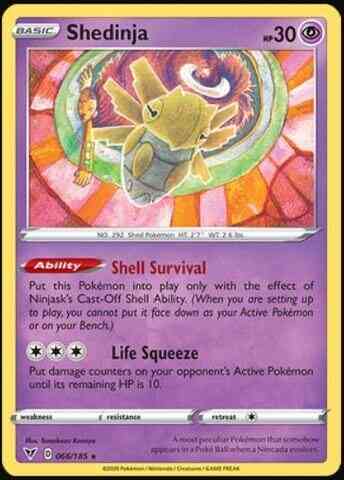 Shedinja - 066/185 - Rare [swsh4-066] [Reverse Holo]