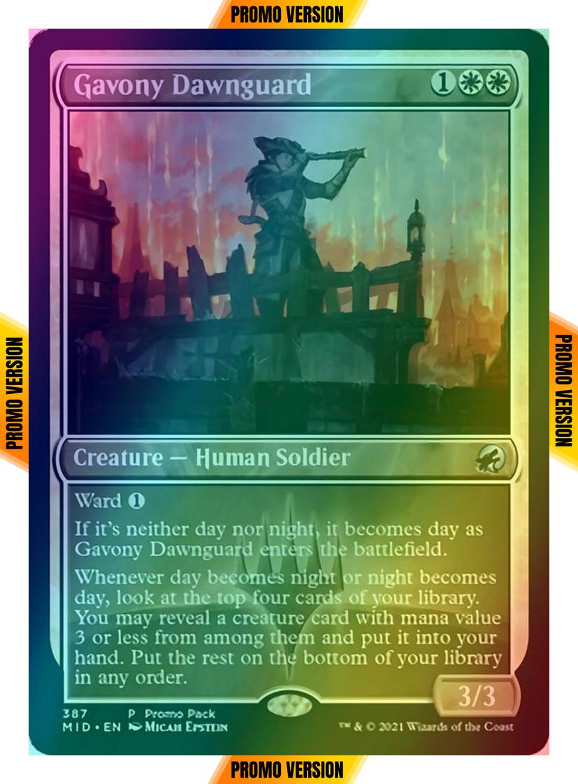 Gavony Dawnguard [387] [Dark Frame Promo Pack] [Innistrad: Midnight Hunt] [Foil]